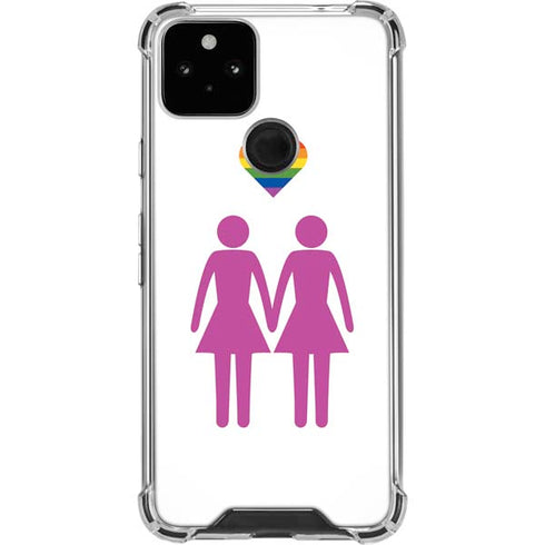 Pink Pride Google Pixel 5 Clear Case
